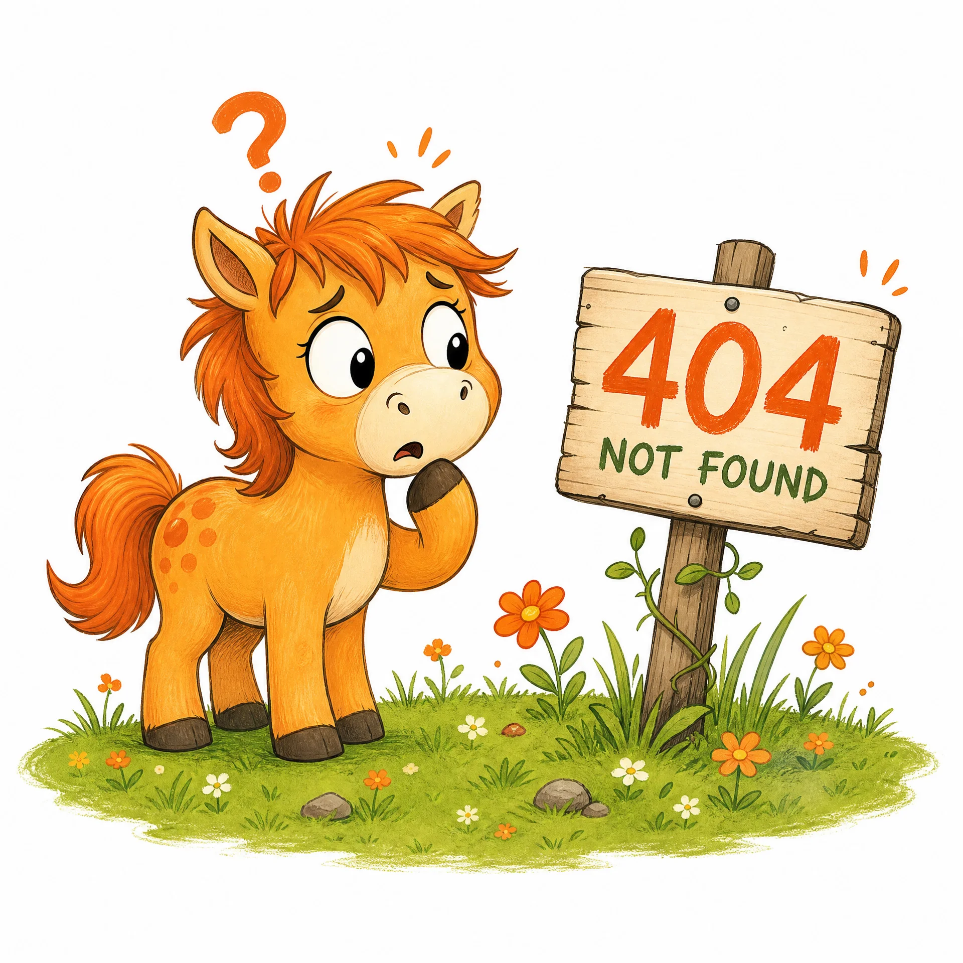 404 小马迷路了‍